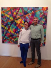 Io e il mio caro Aurelio, alla galleria Rubin!