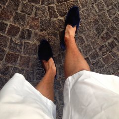 scarpe blu