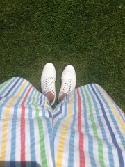 Shorts goffrati a righe
