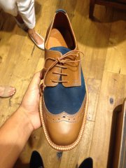 Scarpa stringata in vacchetta